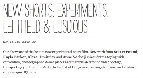 NEW SHORTS_ Experiments_ Leftfield &#38; Luscious